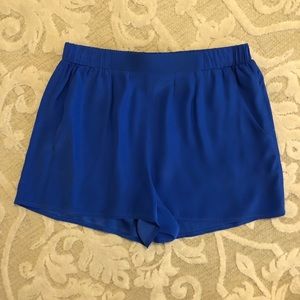 Beautiful blue silk Alex & Tricia shorts 💙